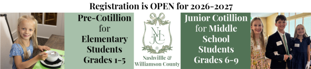 Registration Open NLJC Pre and Junior Cotillion