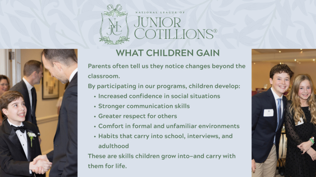 Image What_CHildren_Gain_From NLJC Junior Cotillion Nashville Williamson County